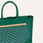 Goyard Saigon Tote Green Goyardine Canvas Palladium Hardware - Image 6